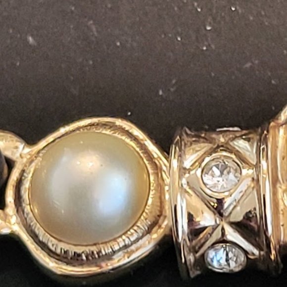 Chanel Metal Pearl Lambskin Crystal Necklace 21K - Picture 15 of 15